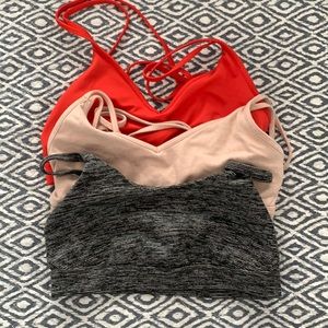 X3 old navy sports bras